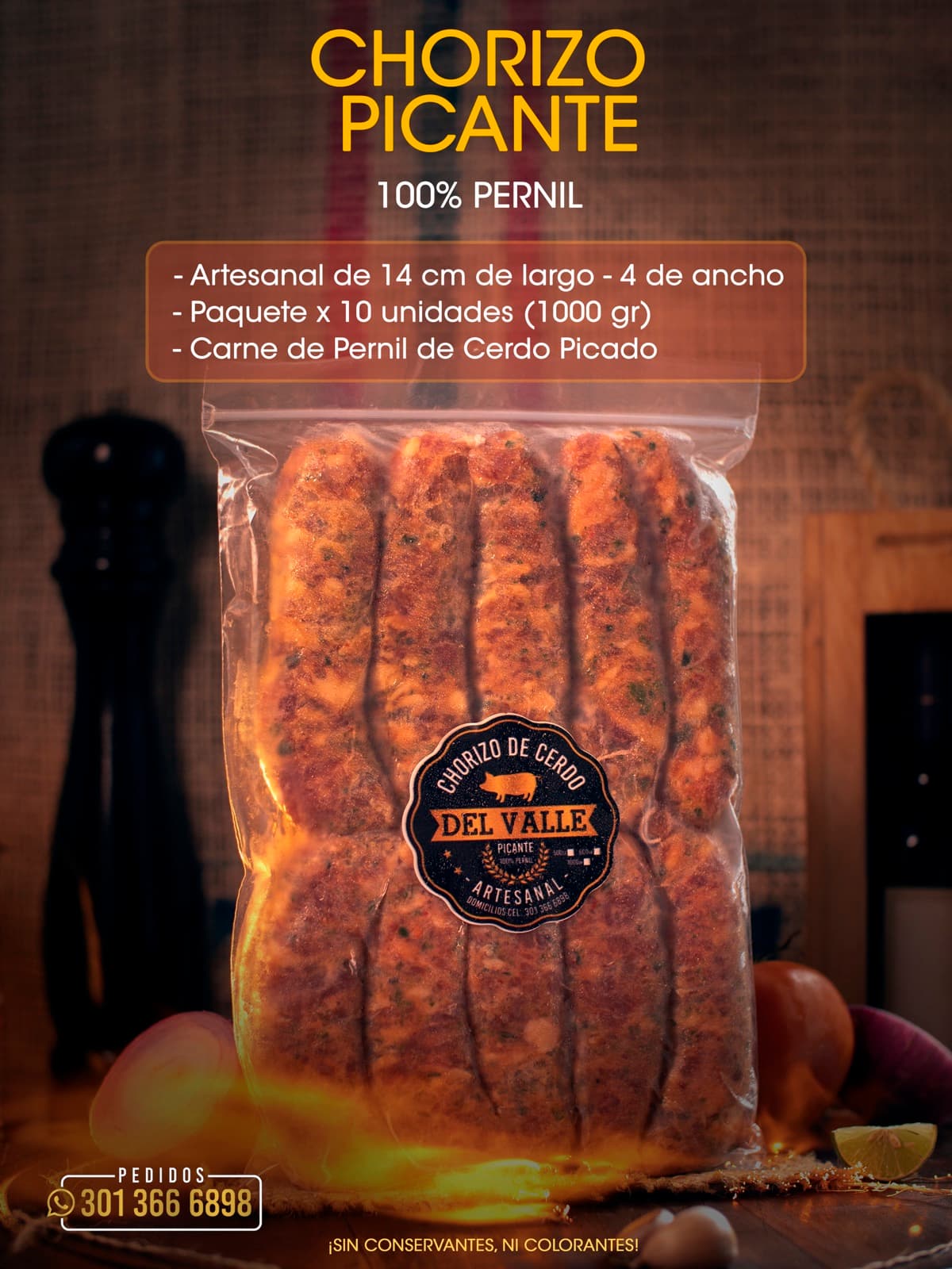 Chorizo Picante x10 (1000 g)