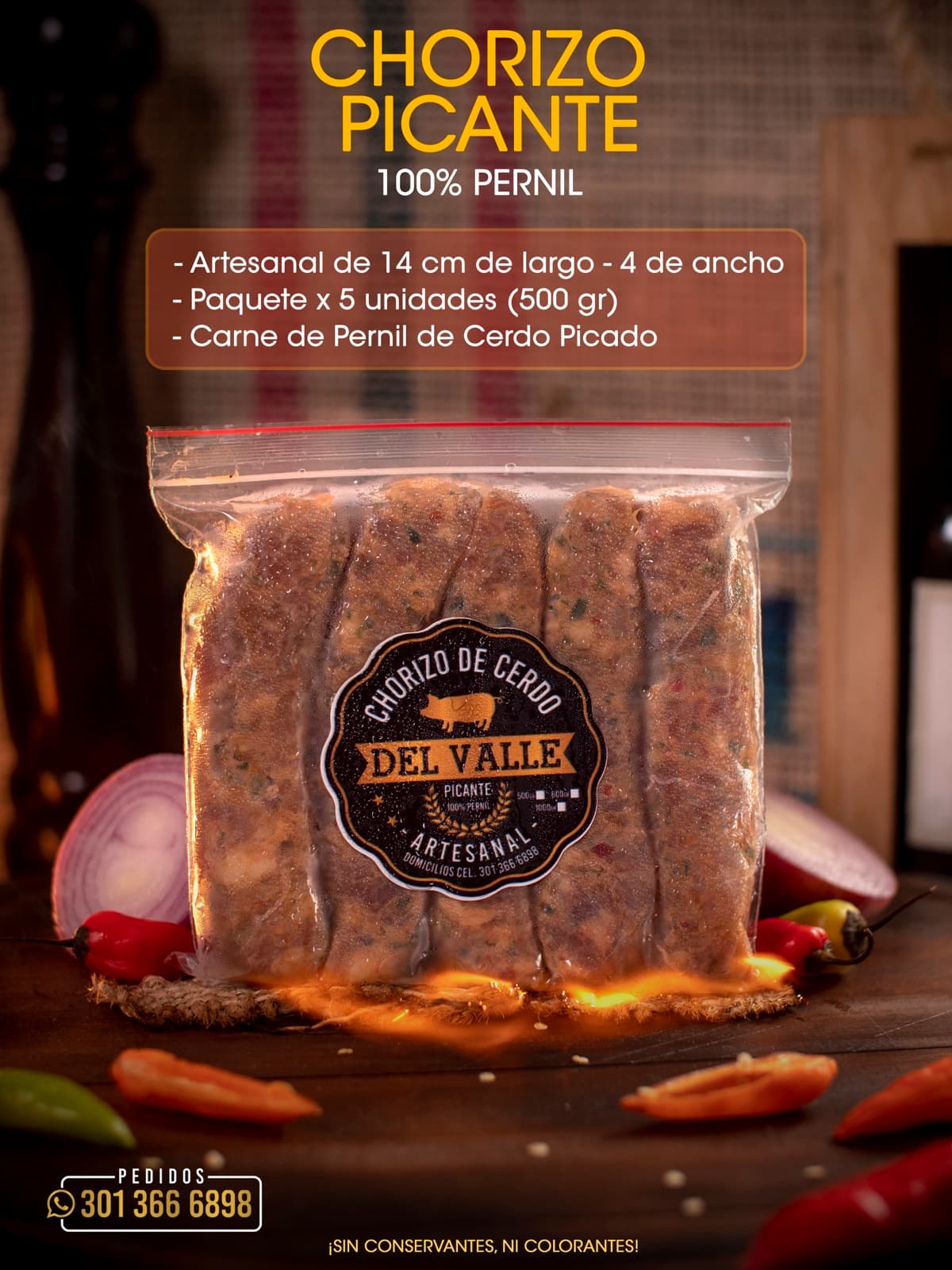 Chorizo Picante x5 (500 g)